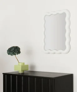 Wall Mirrors^Normann Copenhagen Illu mirror 65x50 cm, White
