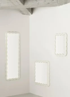 Wall Mirrors^Normann Copenhagen Illu mirror 65x50 cm, White