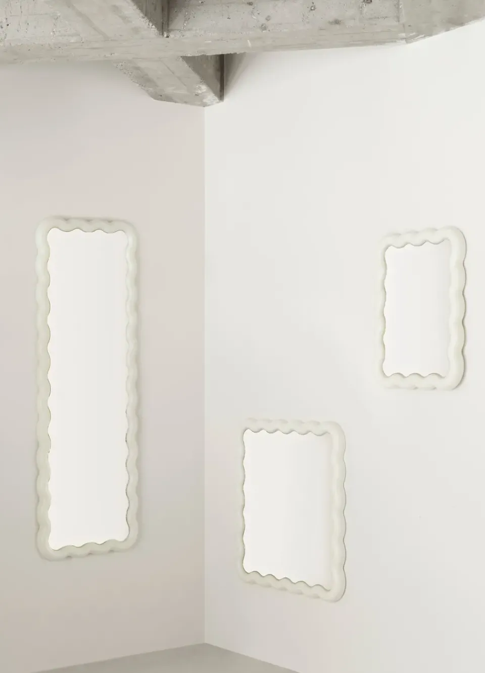 Wall Mirrors^Normann Copenhagen Illu mirror 65x50 cm, White