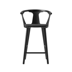 Bar Stools^&Tradition In Between SK8 barstool, Remix 183 - lacquered oak Black