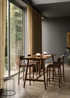 Online &Tradition In Between SK26 Counter Table 190x80x95 cm, Smoked lacquered oak Brown