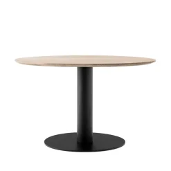 Hot &Tradition In Between SK12 dining table, Oak oil.matte black metal stand Beige