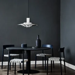 Hot &Tradition In Between SK12 dining table, Oak oil.matte black metal stand Beige