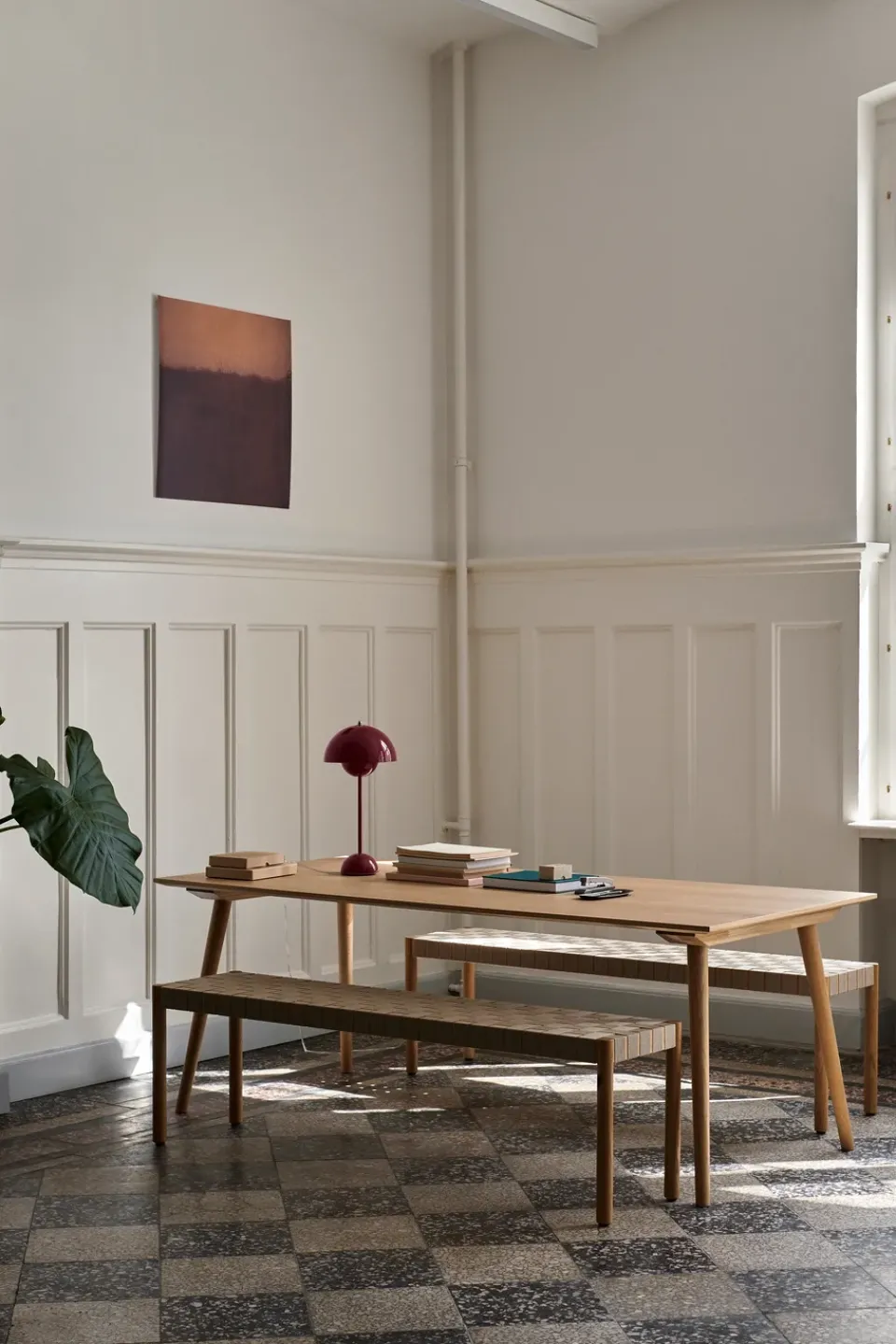 Dining Tables^&Tradition In Between table SK5, Clear lacquered oak Beige