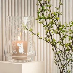 Tea Light Holders, Lanterns & Candle Dishes^Muurla In the Woods lantern/vase 20 cm, clear-white Transparent