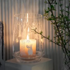 Tea Light Holders, Lanterns & Candle Dishes^Muurla In the Woods lantern/vase 20 cm, clear-white Transparent