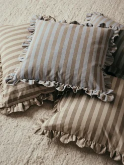 Cushion Covers^Broste Copenhagen Ina cushion cover, Dusty -brown kelp, 50x50 cm Blue
