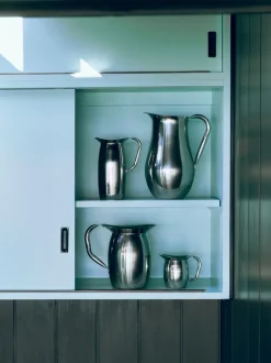 HAY Indian Steel Pitcher pot, Tall 0.92 L Silver-coloured