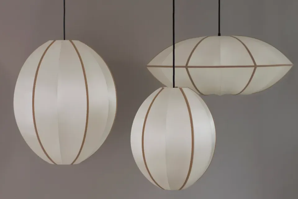 Clearance Oi Soi Oi Indochina Classic Oval L lamp shade, Off-amber White