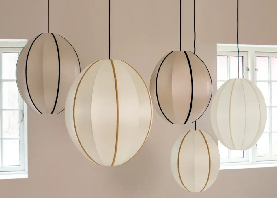 Clearance Oi Soi Oi Indochina Classic Oval L lamp shade, Off-amber White