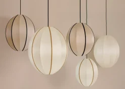 Hot Oi Soi Oi Indochina Classic Oval S lamp shade, Off-amber White