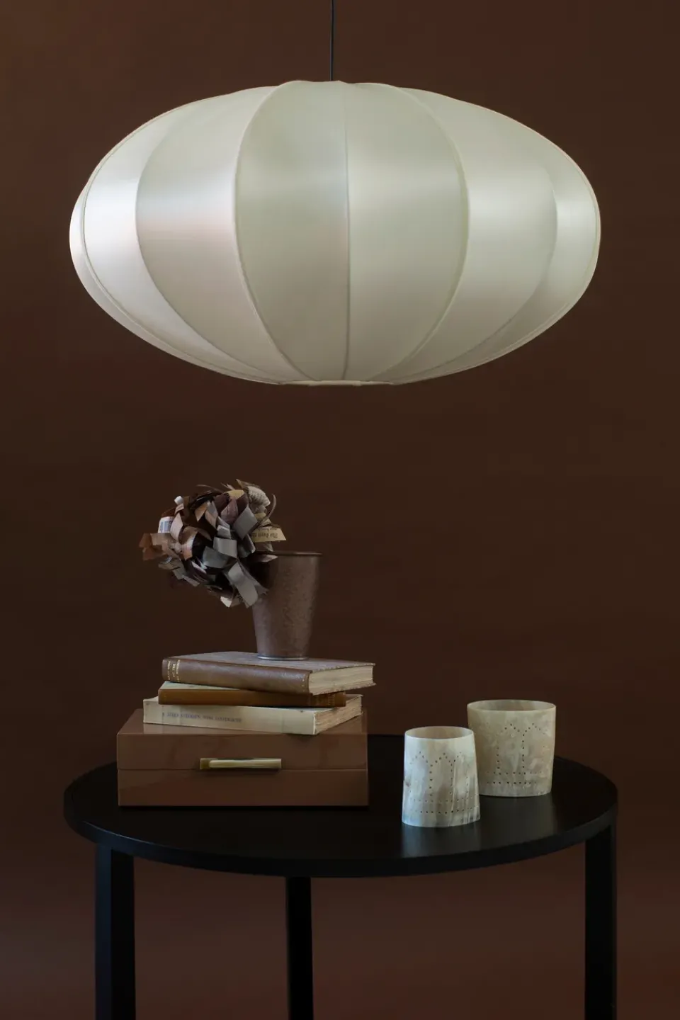 Lampshades^Oi Soi Oi Indochina Classic Pumpkin lamp shade, Off White