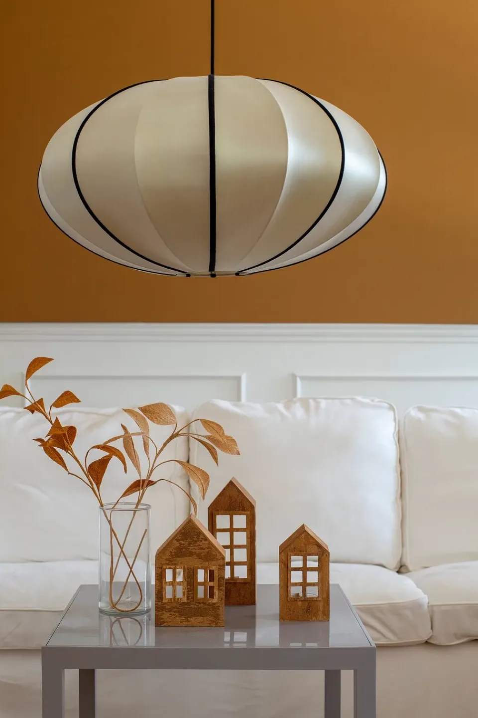 Lampshades^Oi Soi Oi Indochina Classic Pumpkin lamp shade, Kit-black Beige