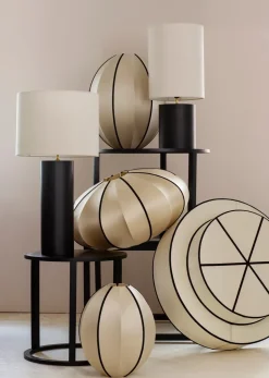 Lampshades^Oi Soi Oi Indochina Classic Pumpkin lamp shade, Kit-black Beige