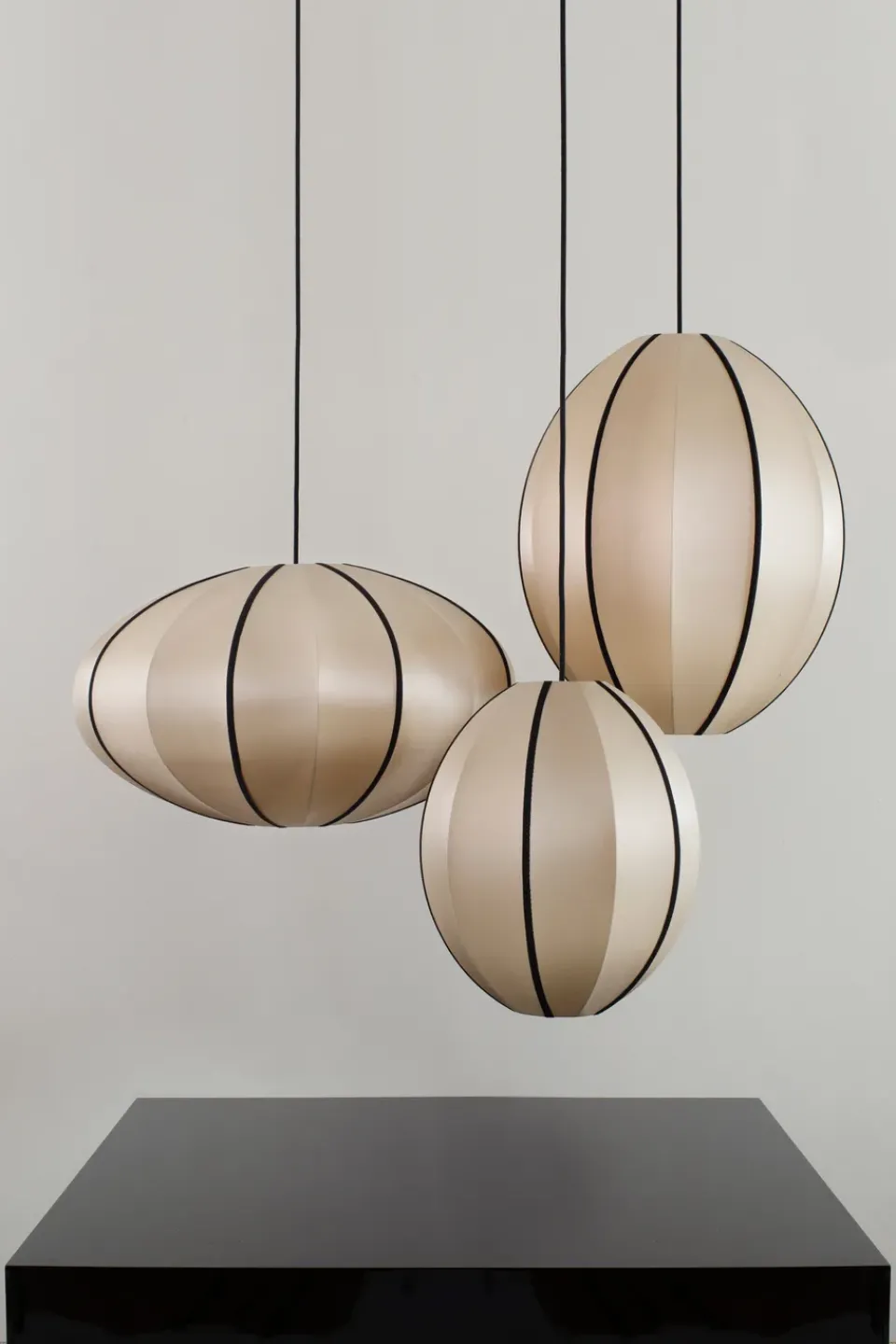 Lampshades^Oi Soi Oi Indochina Classic Pumpkin lamp shade, Kit-black Beige