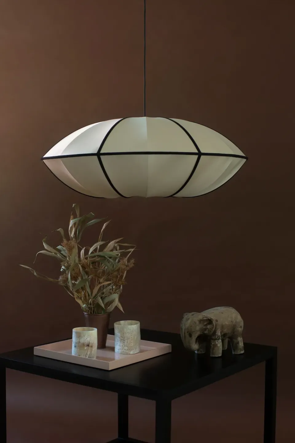 Outlet Oi Soi Oi Indochina Classic UFO lamp shade, Kit-black Beige