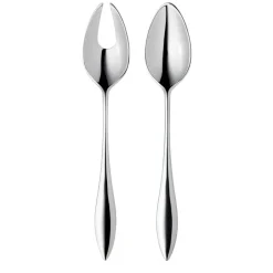 Discount Gense Indra salad and serving cutlery, set with fork and spoon Silver-coloured