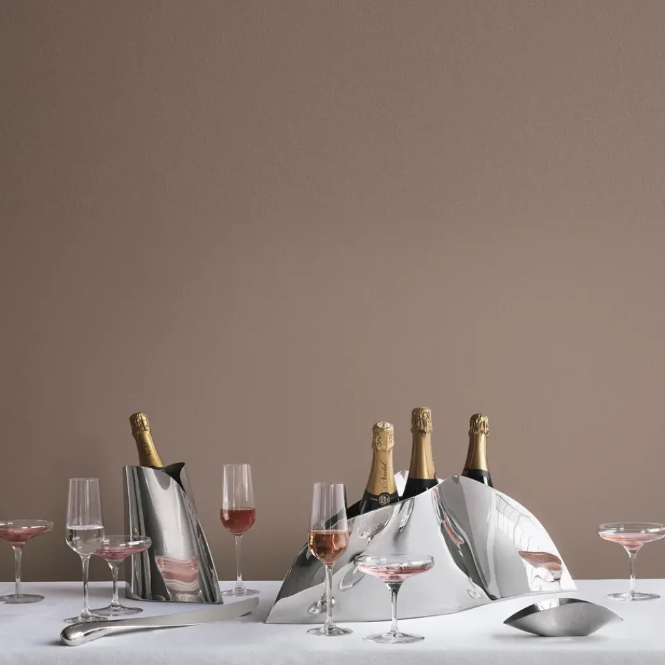 Discount Georg Jensen Indulgence champagne cooler, 22.5 cm GreySilver-coloured