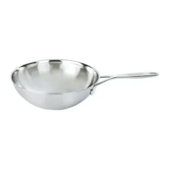Best Demeyere Industry 5 wok frying pan stainless steel 5-ply, Ø30 cm Silver-coloured
