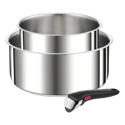 Best Tefal Ingenio Preference ON saucepan set, 3 pieces Silver-coloured