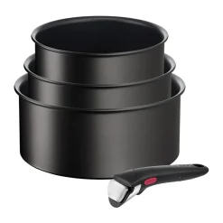 Clearance Tefal Ingenio Unlimited saucepan set 4 pieces, Black