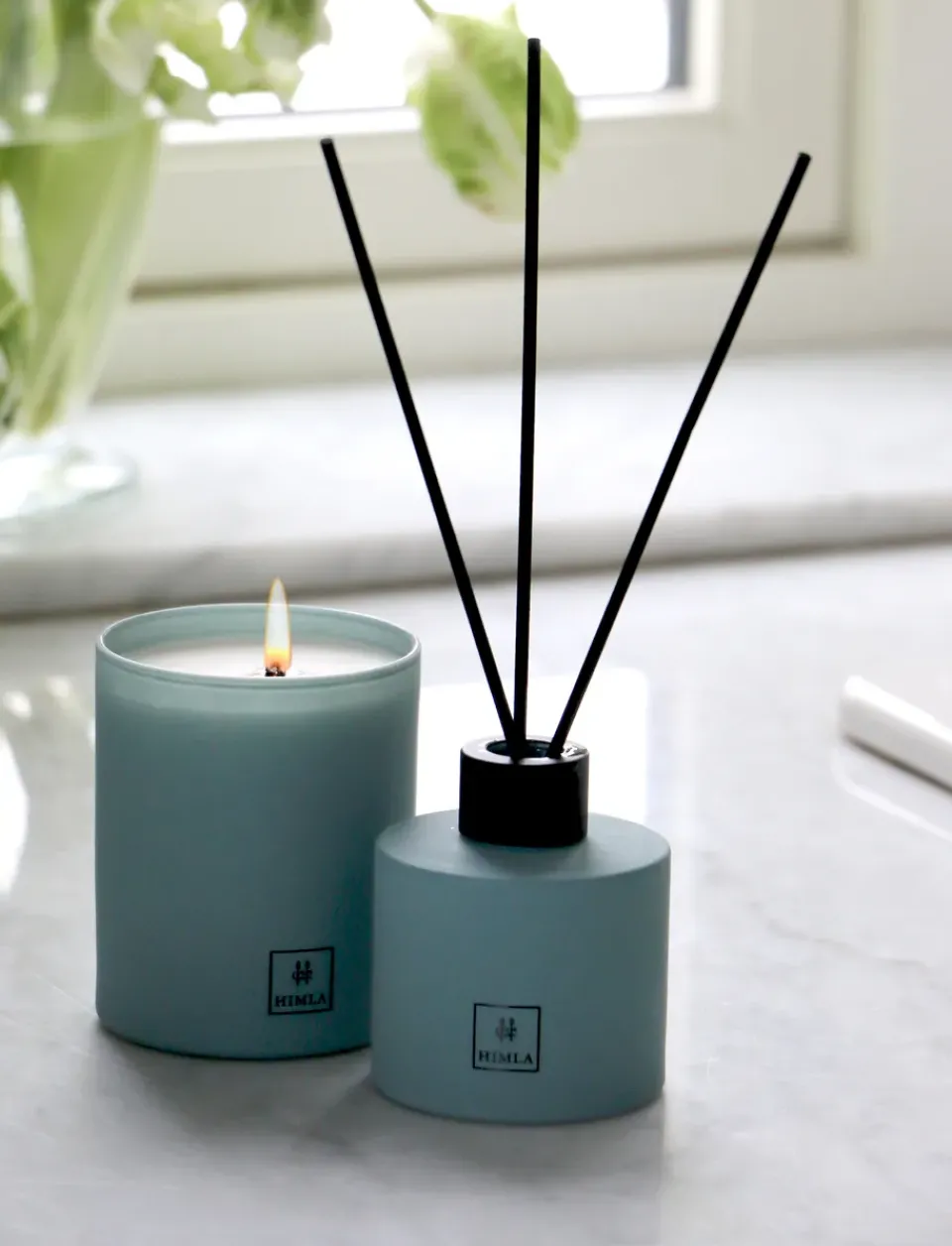 Scented Candles & Diffusers^Himla Inhale scented candle 230 g, Ocean breeze Blue