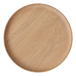 Trays^OYOY Inka wooden tray round Ø30 cm, Nature Brown
