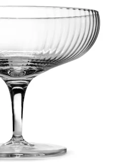 New Serax Inku champagne coupe glass 15 cl, Clear Transparent