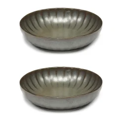 Deep Plates^Serax Inku high plate XS Ø16 cm 2-pack, Green