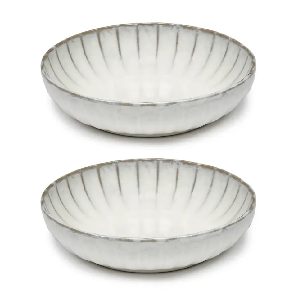 Deep Plates^Serax Inku high plate XS Ø16 cm 2-pack, White