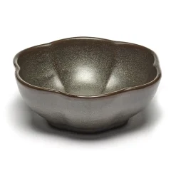 Breakfast Bowls^Serax Inku ridged bowl M 11 cm, Green