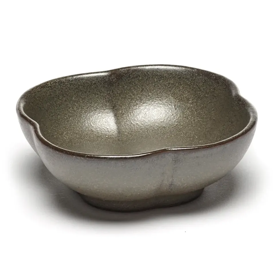 Serax Inku ridged bowl S 9 cm, Green