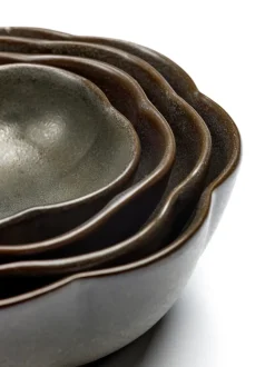 Serax Inku ridged bowl S 9 cm, Green