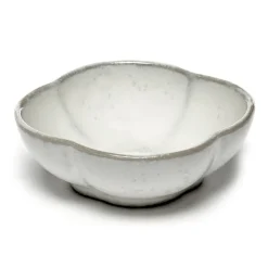 Breakfast Bowls^Serax Inku ridged bowl S 9 cm, White