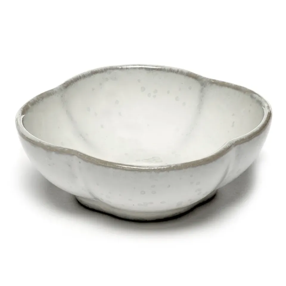 Breakfast Bowls^Serax Inku ridged bowl S 9 cm, White