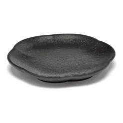 Outlet Serax Inku ridged plate S 8.9 cm, Black