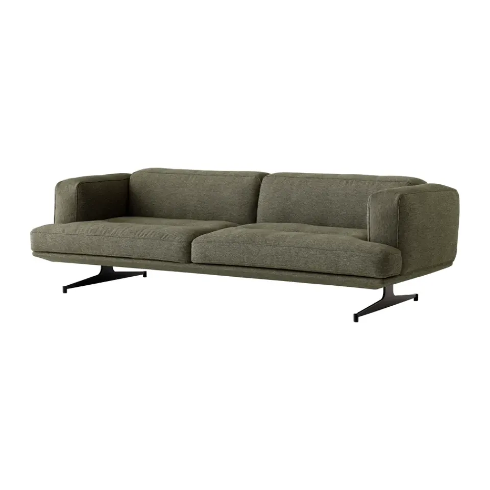 Hot &Tradition Inland AV23 3-seater sofa, Clay 0014-warm black Green
