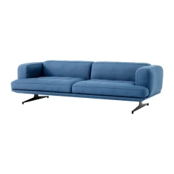 Sofas^&Tradition Inland AV23 3-seater sofa, Vidar 4 Denim 733-black leg Blue