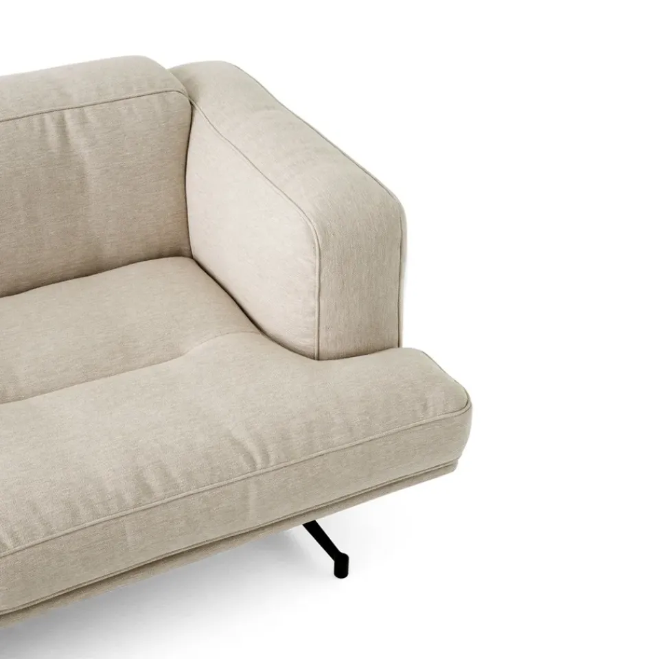 Sofas^&Tradition Inland AV22 sofa 2-seater, Clay 0011-warm black Beige