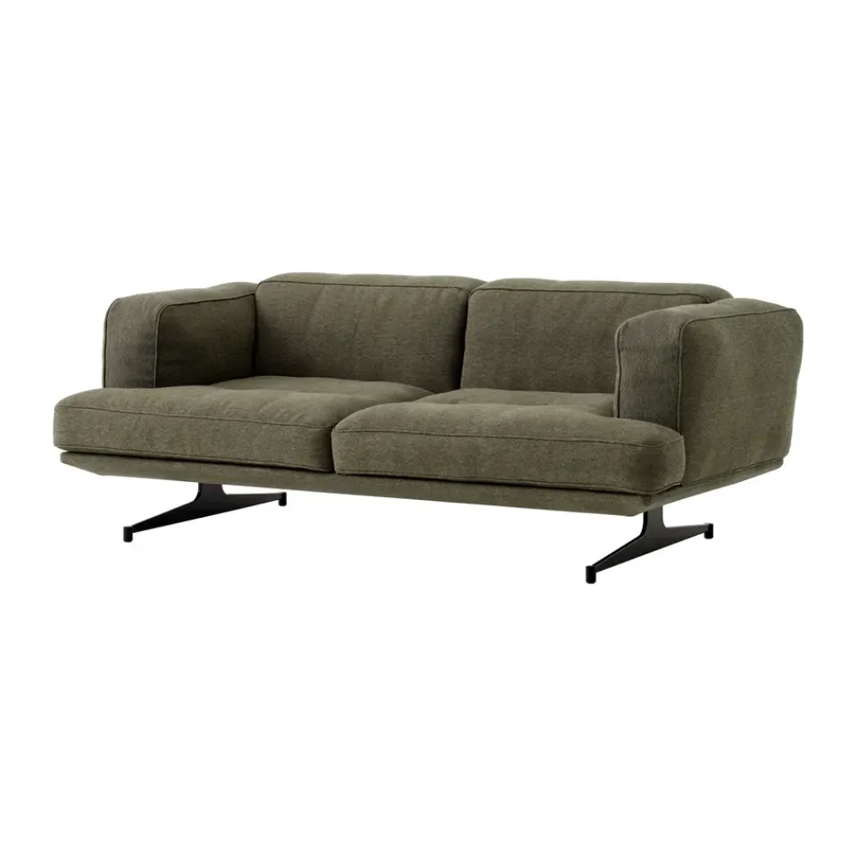 Sofas^&Tradition Inland AV22 sofa 2-seater, Clay 0014-warm black Green