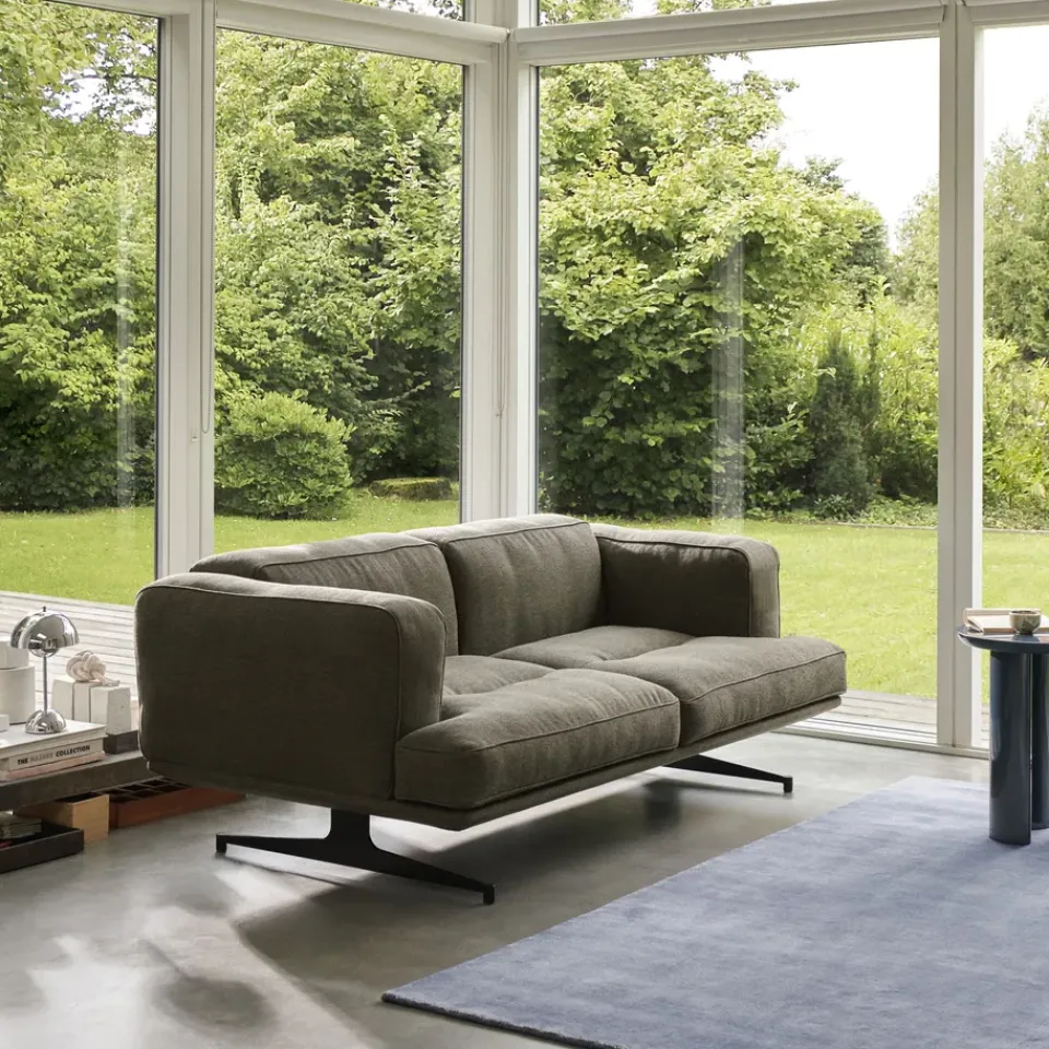Sofas^&Tradition Inland AV22 sofa 2-seater, Clay 0014-warm black Green