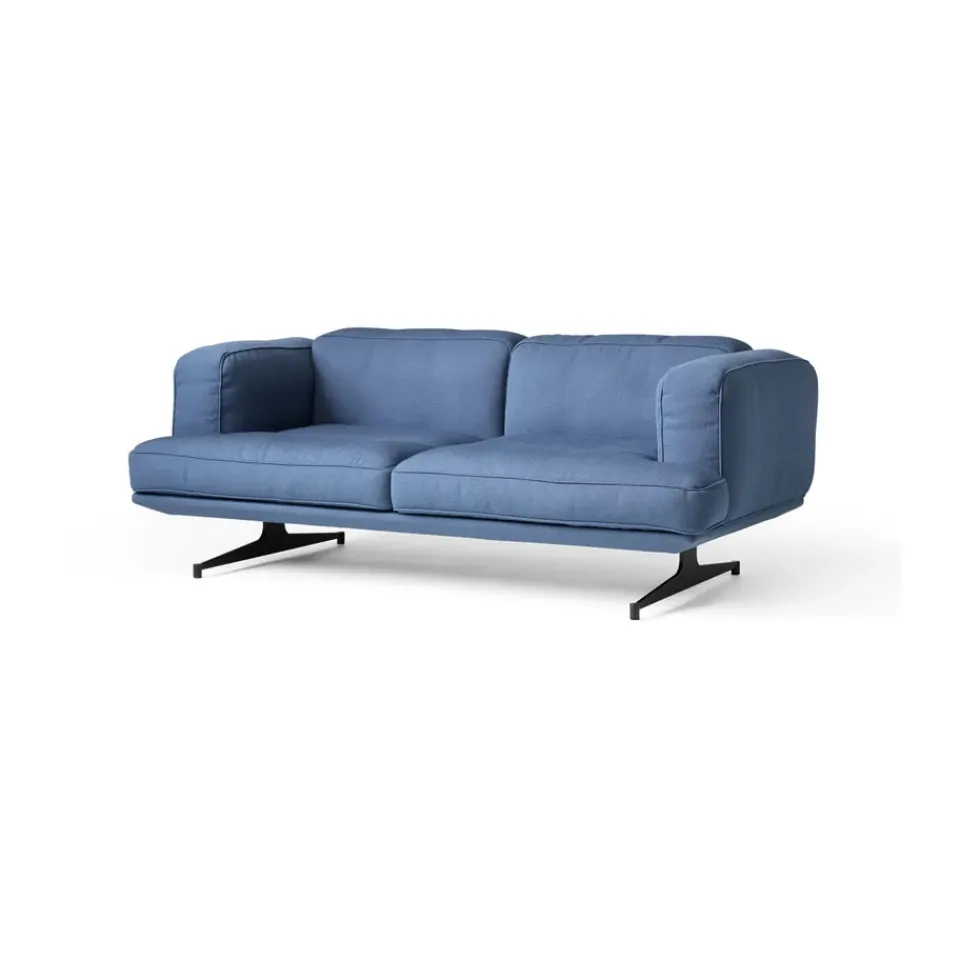 Outlet &Tradition Inland AV22 sofa 2-seater, Vidar 733-warm black Blue