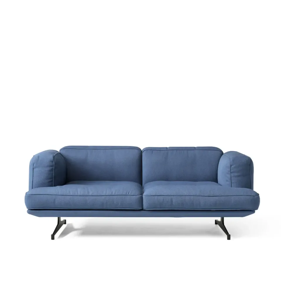 Outlet &Tradition Inland AV22 sofa 2-seater, Vidar 733-warm black Blue