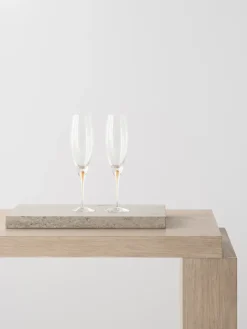 Champagne Glasses^Orrefors Intermezzo champagne glass 26 cl 2-pack, Gold Gold-coloured