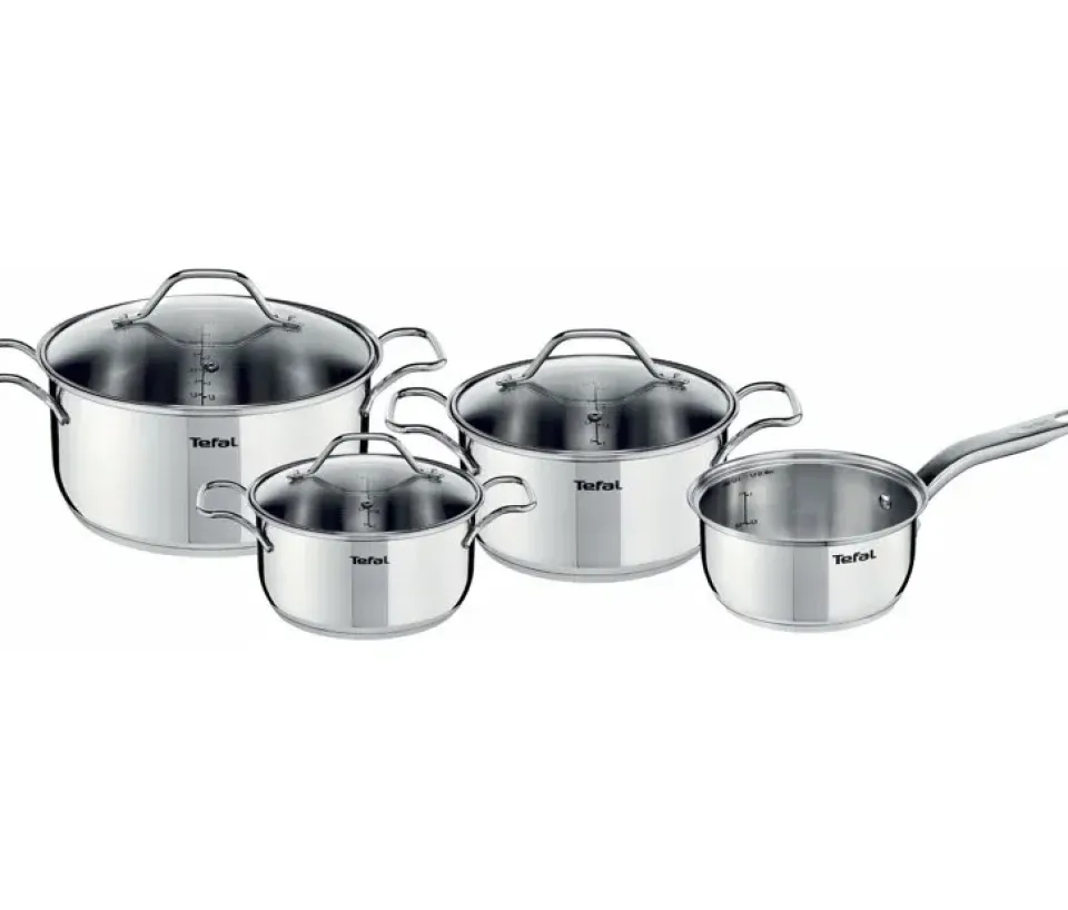 Saucepan Sets^Tefal Intuition saucepan set 7 pieces, Stainless steel