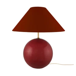 Online Globen Lighting Iris 35 table lamp 39 cm, Burgundy Red