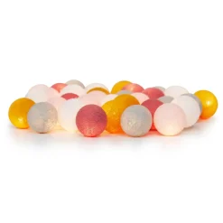 Children's Lamps|String Lights & Decorative Lighting^Irislights Birdie, 35 balls GreyYellowWhite