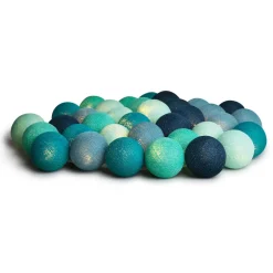 Children's Lamps|String Lights & Decorative Lighting^Irislights Cool Mint, 35 balls BlueGreen