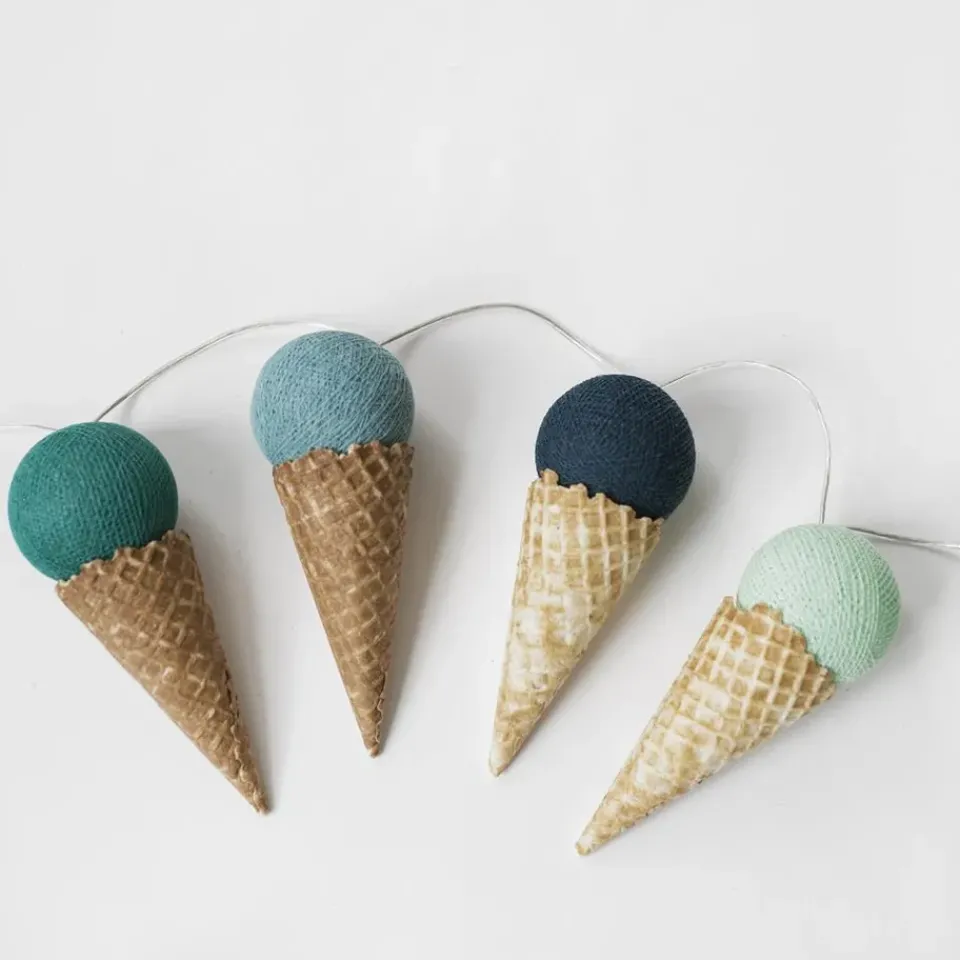 Children's Lamps|String Lights & Decorative Lighting^Irislights Cool Mint, 20 balls BlueGreyGreen