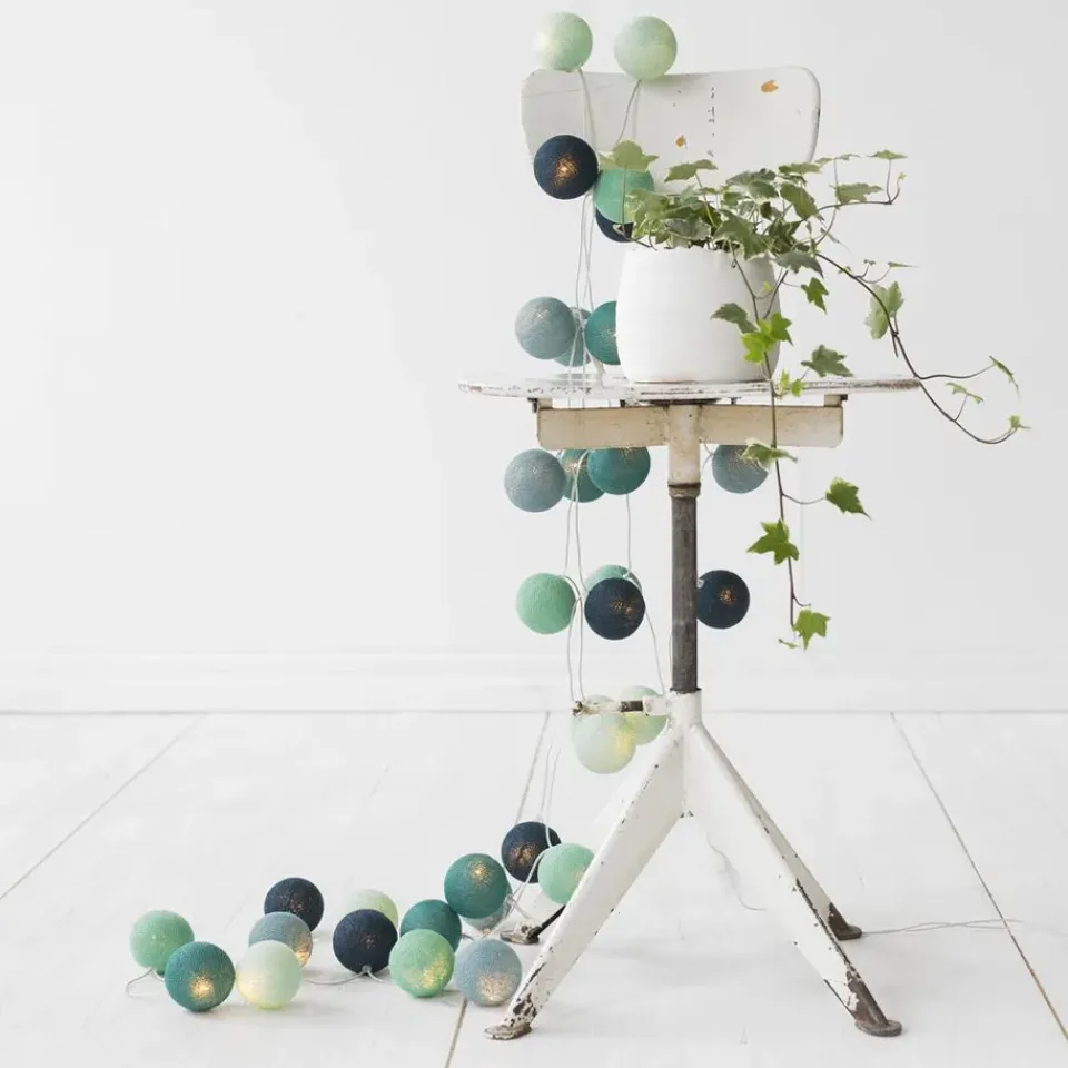 Children's Lamps|String Lights & Decorative Lighting^Irislights Cool Mint, 20 balls BlueGreyGreen